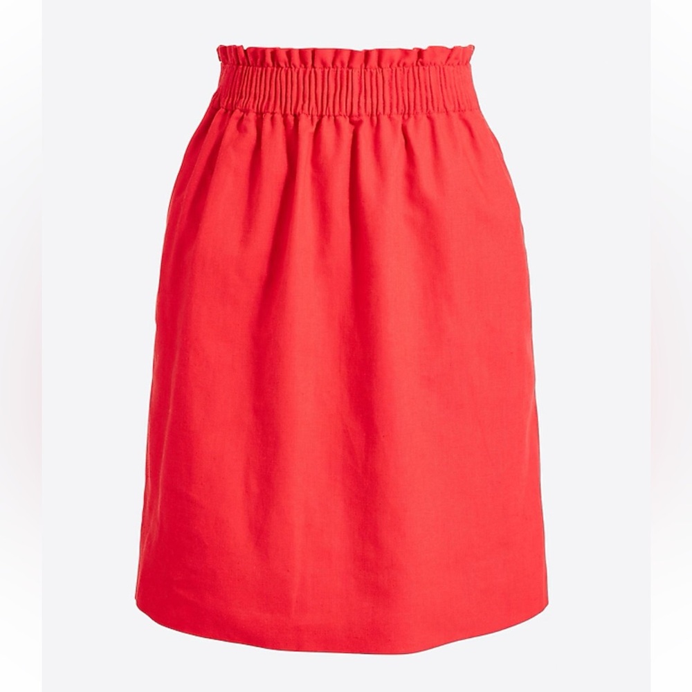 J.Crew Linen-cotton Sidewalk Mini Skirt